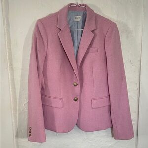 J Crew Pink Wool blend Blazer